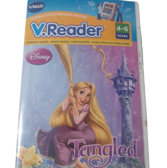 🆕 DISNEY Tangled VTech V.Reader Software Kids Interactive Game - Picture 2 of 7